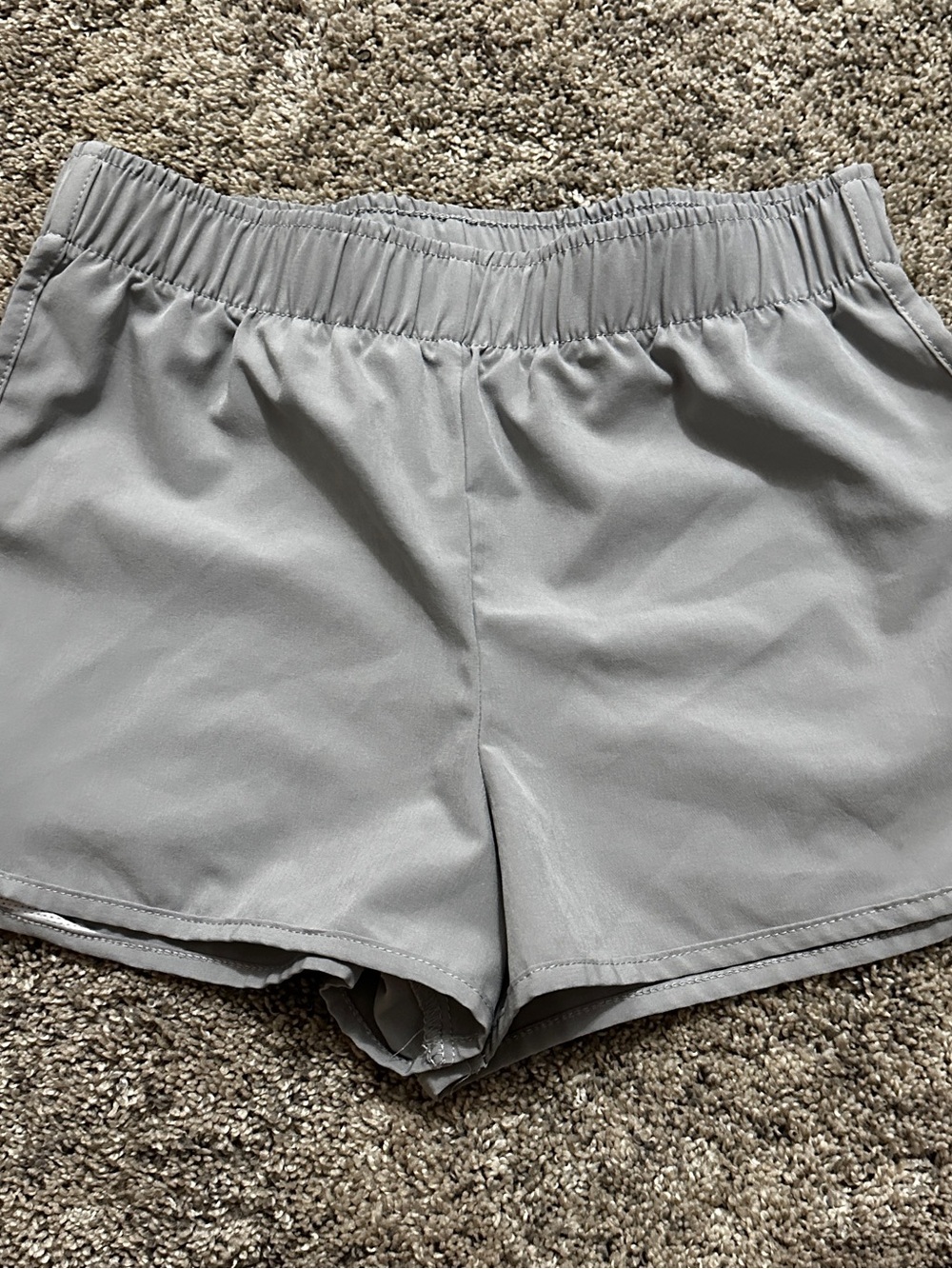 Ideology Light Grey Athletic Elastic Waist Shorts